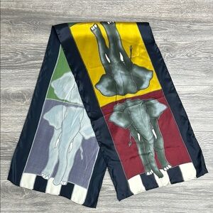 Jim Thompson silk elephant print scarf